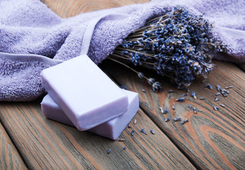 Handmade lavender soap