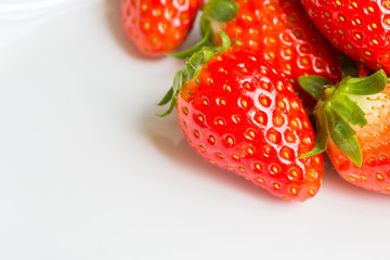 strawberries in plate