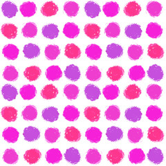 Abstract hand painted round stains pattern