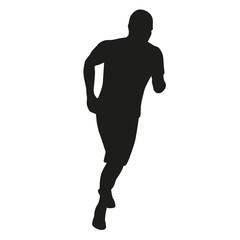 Fototapeta na wymiar Running man vector silhouette