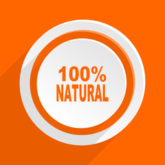 natural orange flat vetor icon