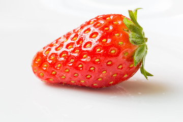 strawberries in plate