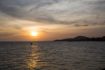 Fototapeta na wymiar Sonnenuntergang in Mui Ne in Vietnam
