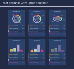 Flat Design Charts
