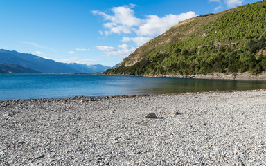 Lake Wanaka view from Makarora to Wanaka, South Island New Zealand