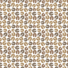 Coffee beans seamless pattern