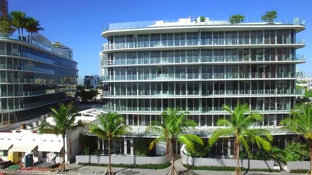 Stock video of construction in Miami Beach south of 5th Street