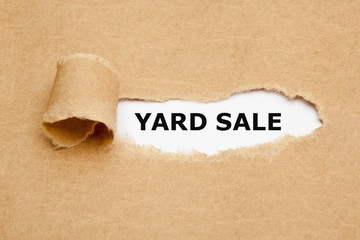Yard Sale Torn Paper