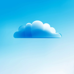 Cloud vector background