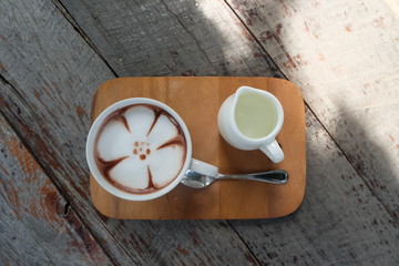 hot chocolate in cup
