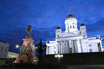 Monument to Russian Emperor Alexander II on the Senate Square