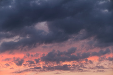 Obraz premium Abend-Himmel