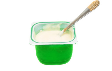 yogurt in plastic box
