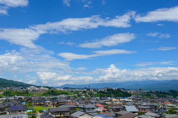 Fototapeta premium Cityscape of Iida in Nagano, Japan