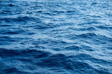 Blue sea with waves