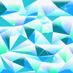 beautiful polygonal blue background