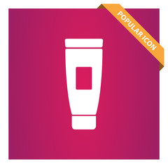 Cream tube icon for web and mobile