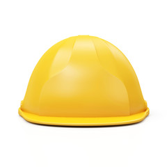 Fototapeta premium Yellow Construction Safety Helmet isolated on white background