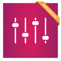 Volume equalizer sign icon