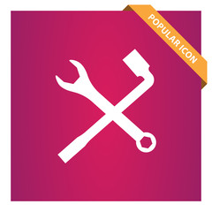 Work tool sign icon