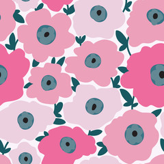 Seamless floral pattern. Flowers texture