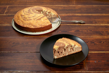 Piece of cake with pie