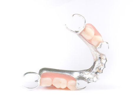Denture on whited background.