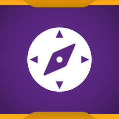 Compass icon for web and mobile