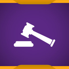 Law, court sign icon