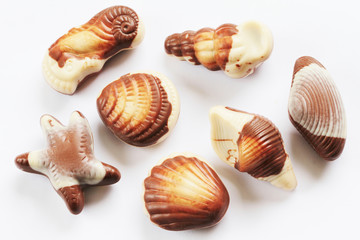 Chocolate seashells
