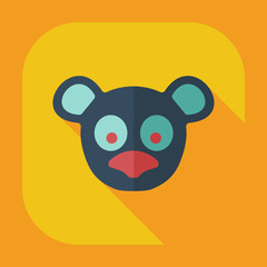 Flat modern design with shadow icons pandas
