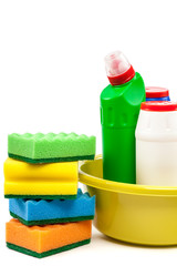 Cleaning isolated on white background