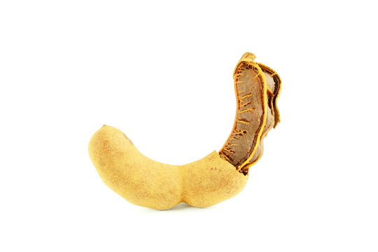 Tamarind on white background