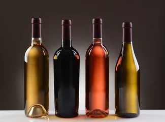 Keuken spatwand met foto Wine Bottles With No Labels © Steve Cukrov