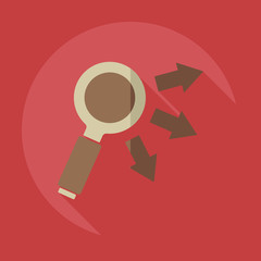 Flat modern design with shadow icons business icon