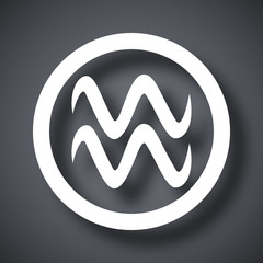 Vector Zodiac sign Aquarius