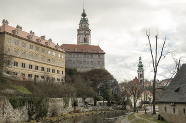 Obraz premium small beautiful Cesky Krumlov