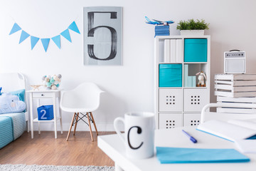 Child room with beautiful decorations