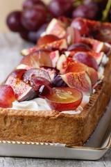 Tart with Grapes and Figs