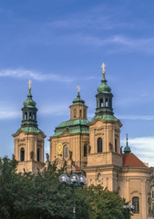 Naklejka na ściany i meble St. Nicholas Church in the Old Town Square,Prague