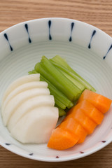 漬け物の盛り合わせ