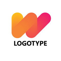 Letter W logo icon design template elements