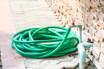 hose and wall