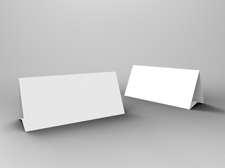 Table Tent 3D Render