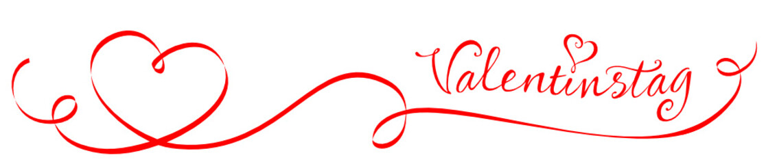 Geschwungenes Herz Band - Valentinstag