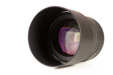 camera lens isolated on white background