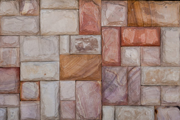 Stone Brick wall seamless Vector illustration background - textu