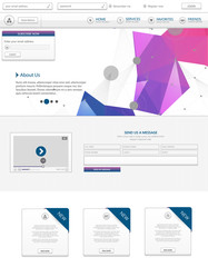 Obraz premium Website Template for your business. Vector 