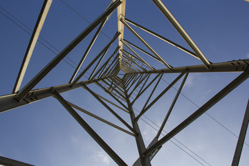 Electricity Pylon. Inside view