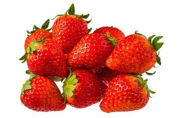 Fototapeta na wymiar Fresh strawberry of the organic farming